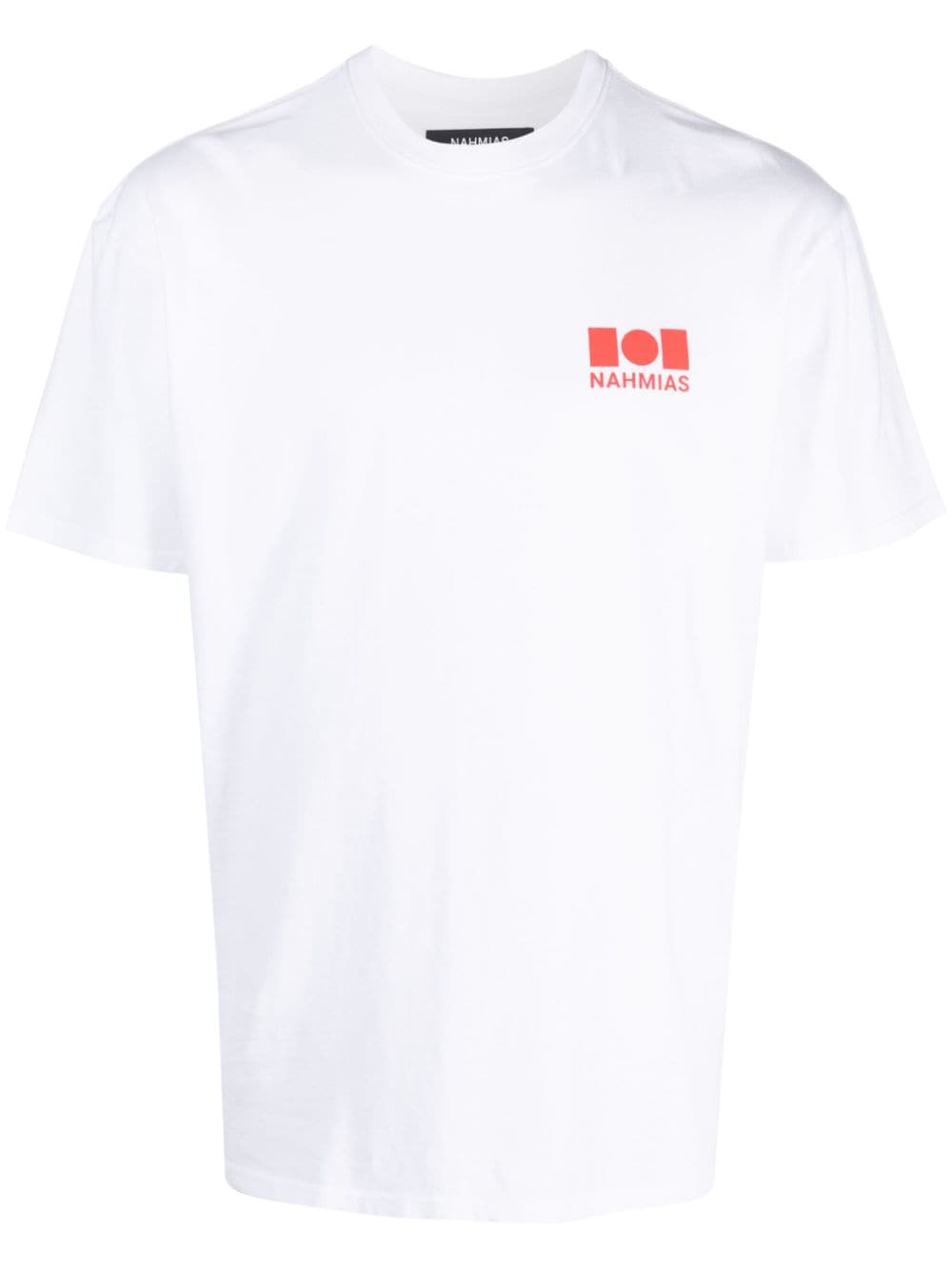 Shop Nahmias Logo-print Cotton T-shirt In White