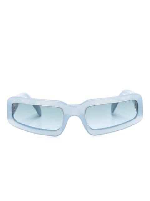 Ferragamo Pre-Owned 2000s logo-plaque rectangle-frame sunglasses