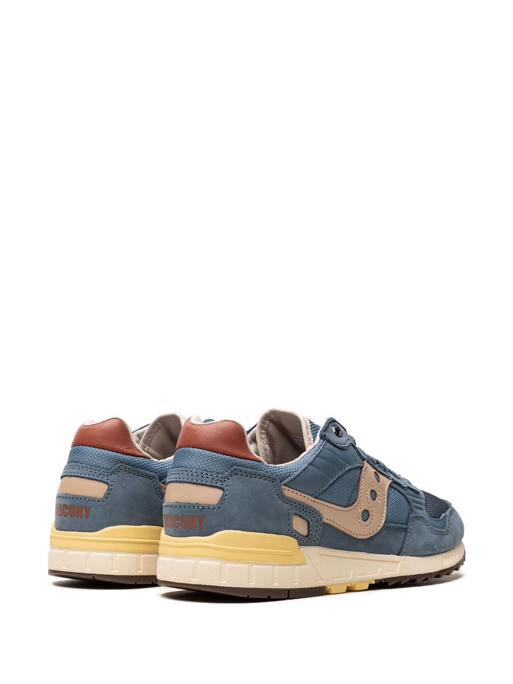 Shop Saucony Shadow 5000 Premium "denim/yellow" Sneakers In Blue