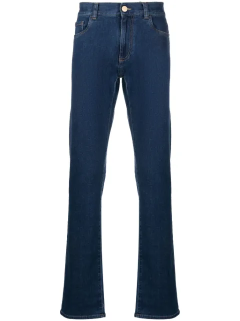 Canali jeans slim con tiro medio