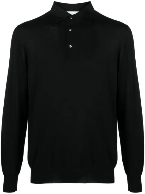 Lardini playera tipo polo de tejido fino