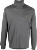 Polo Ralph Lauren logo-embroidered roll-neck jumper - Grey