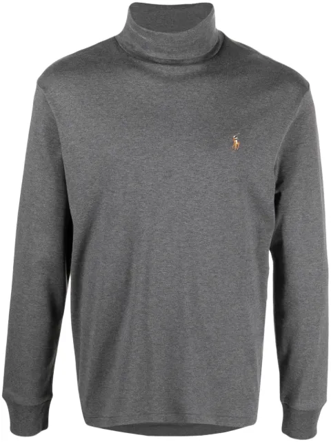 Polo Ralph Lauren suéter con cuello vuelto y logo bordado