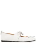 JW Anderson padlock-detail ballerina shoes - White