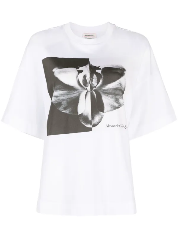【関税&送料込】Alexander Mcqueen Photographic Orchid T-Shir Alexander McQueen Photographic Orchid T-shirt | eBay