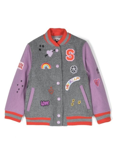 Stella McCartney Kids Daydreamer embroidery bomber jacket
