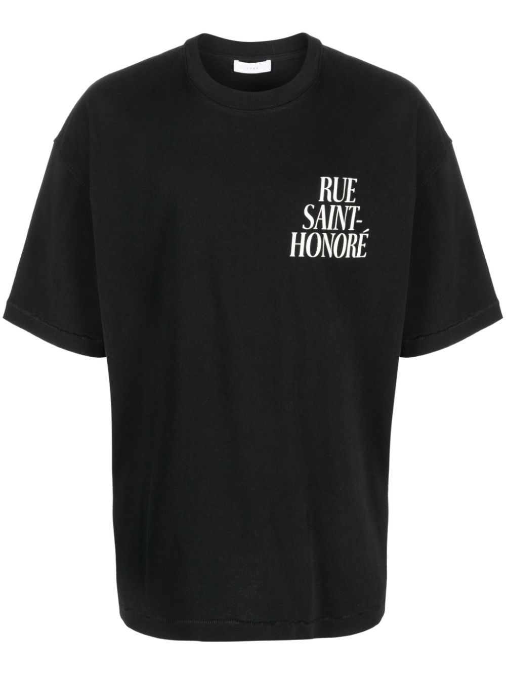 Shop 1989 Studio Saint-honoré Print Cotton T-shirt In Black