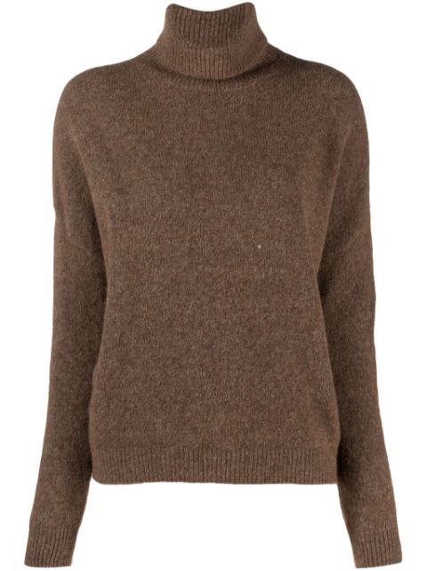 Transit mélange-effect roll-neck jumper