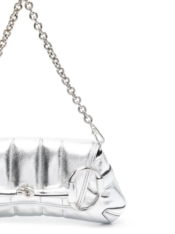 Gucci bag with silver chain online