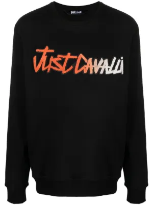 Just Cavalli logo print Cotton Sweatshirt Farfetch