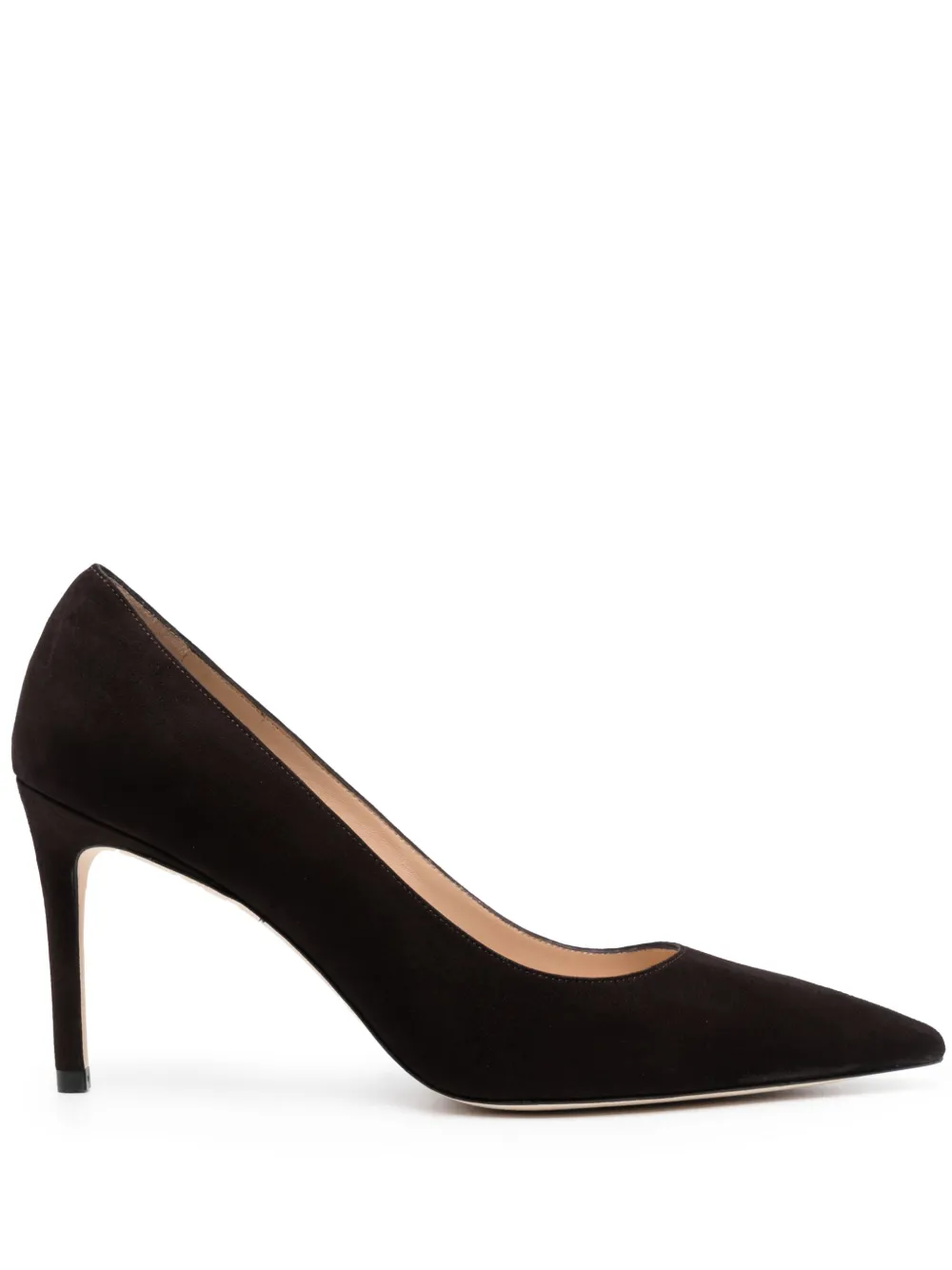 Stuart Weitzman Stuart Suede Stiletto Pumps In Brown