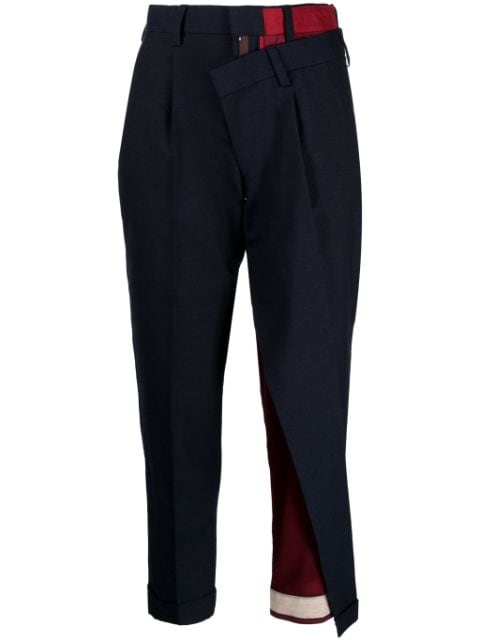 Kolor asymmetric tapered trousers