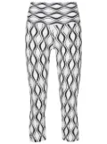 AMIR SLAMA GYM graphic-print cropped leggings - White