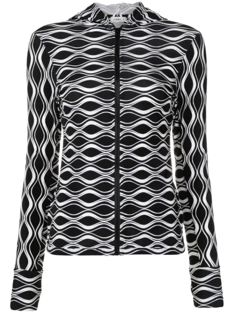 AMIR SLAMA GYM abstract-print cut-out jacket