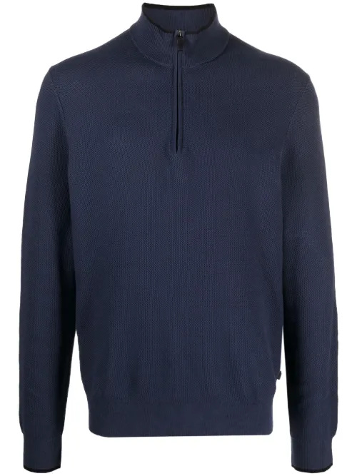 Pull en coton à col zippé - Michael Kors - Modalova