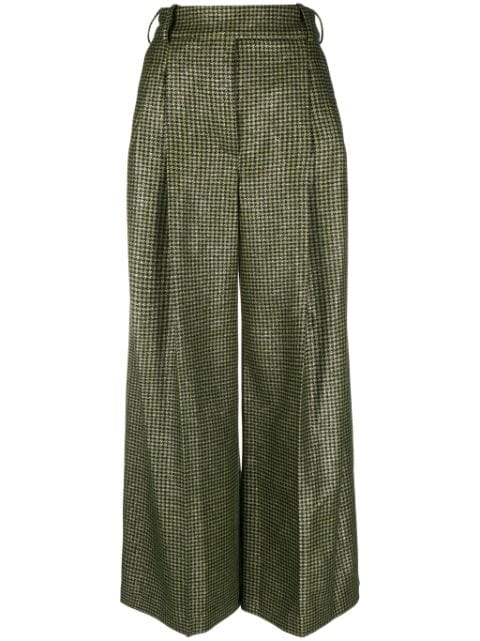 Alexandre Vauthier houndstooth-pattern palazzo pants
