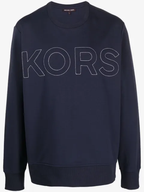Michael Kors logo-embossed crew-neck sweatshirt