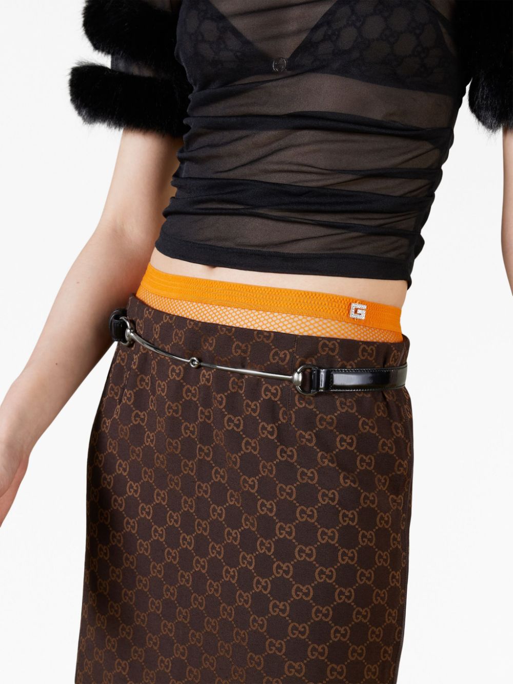 Shop Gucci Horsebit-detail Leather Belt In Black