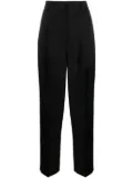 TOTEME double-pleated tailored trousers - Black