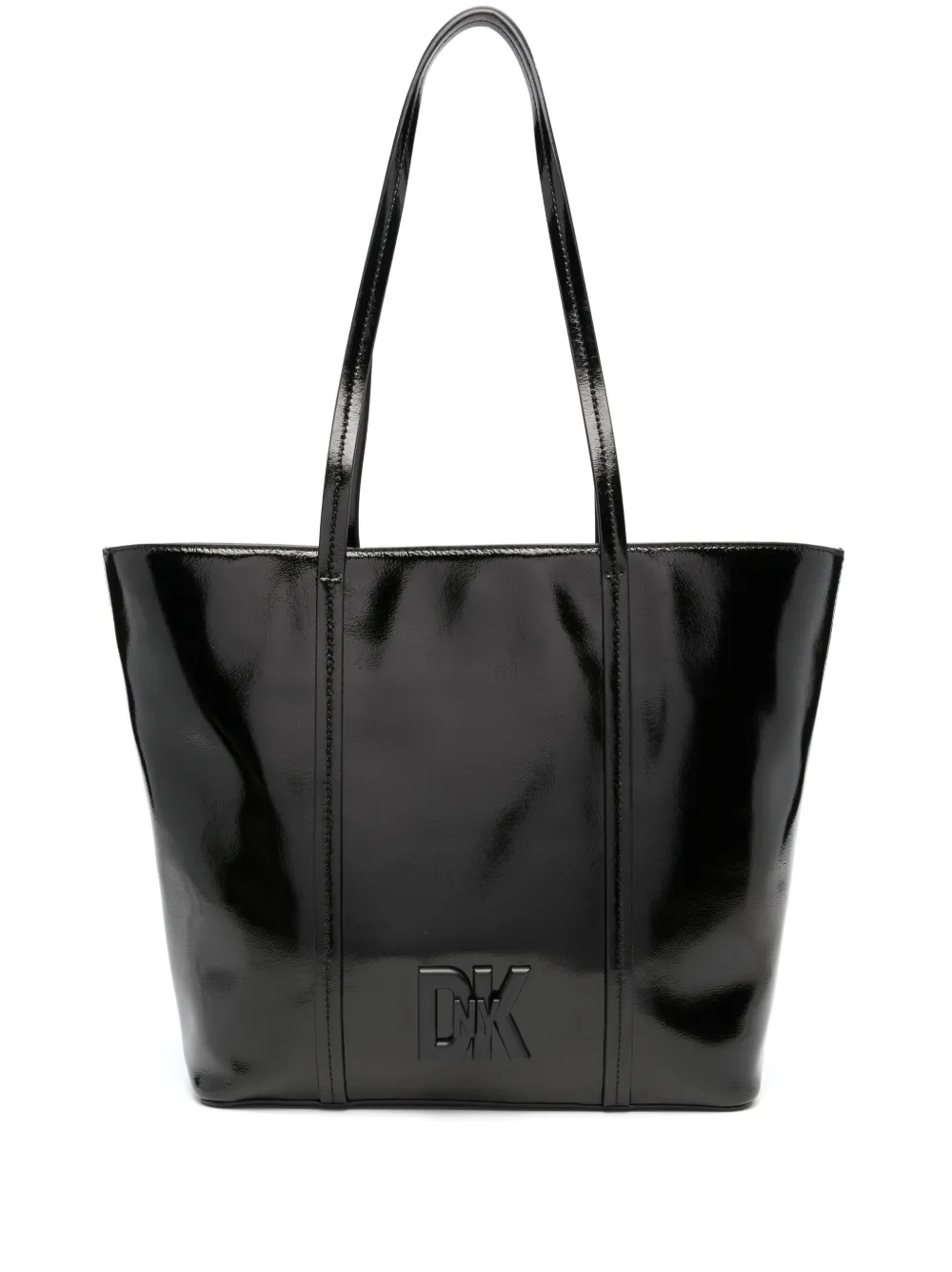 DKNY logoplaque patentleather Tote Bag Farfetch