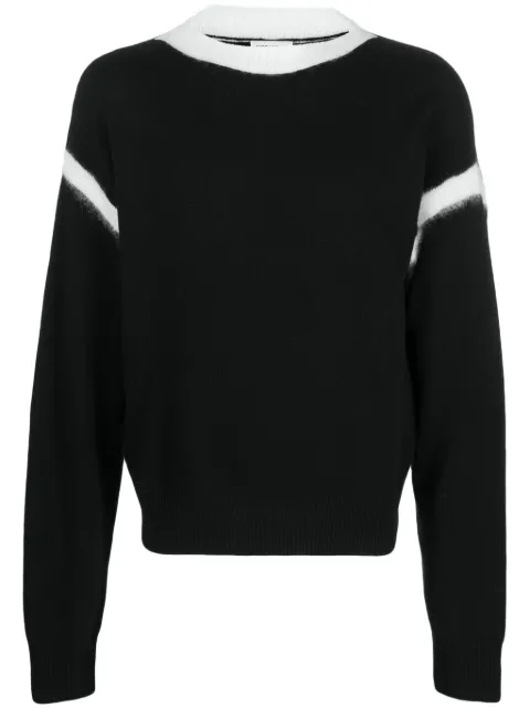 Saint Laurent bicolour knitted jumper