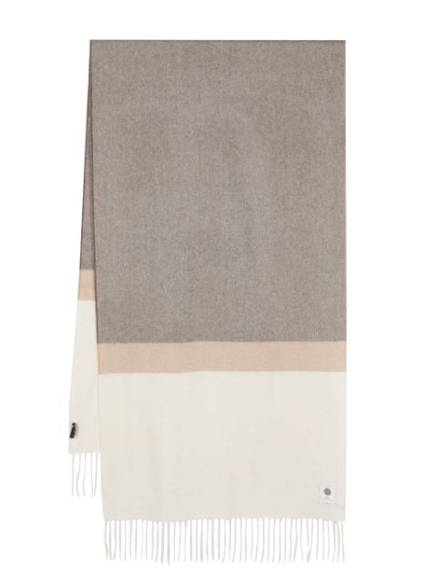 Lady Anne colour-block cashmere scarf