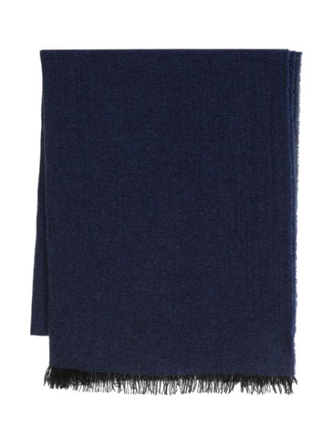 Lady Anne fringed-edge cashmere scarf