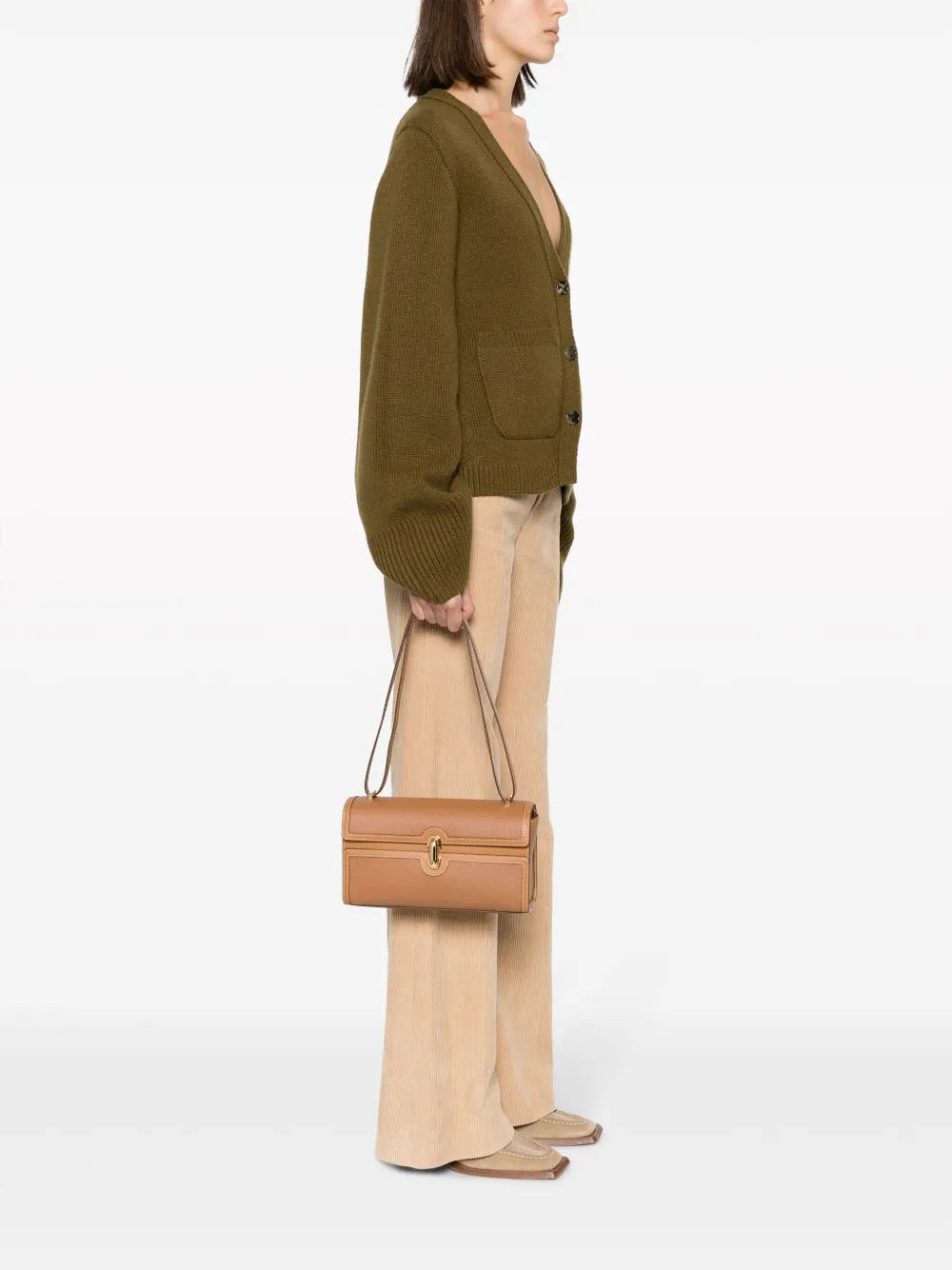 Savette The Symmetry leather shoulder bag - Bruin