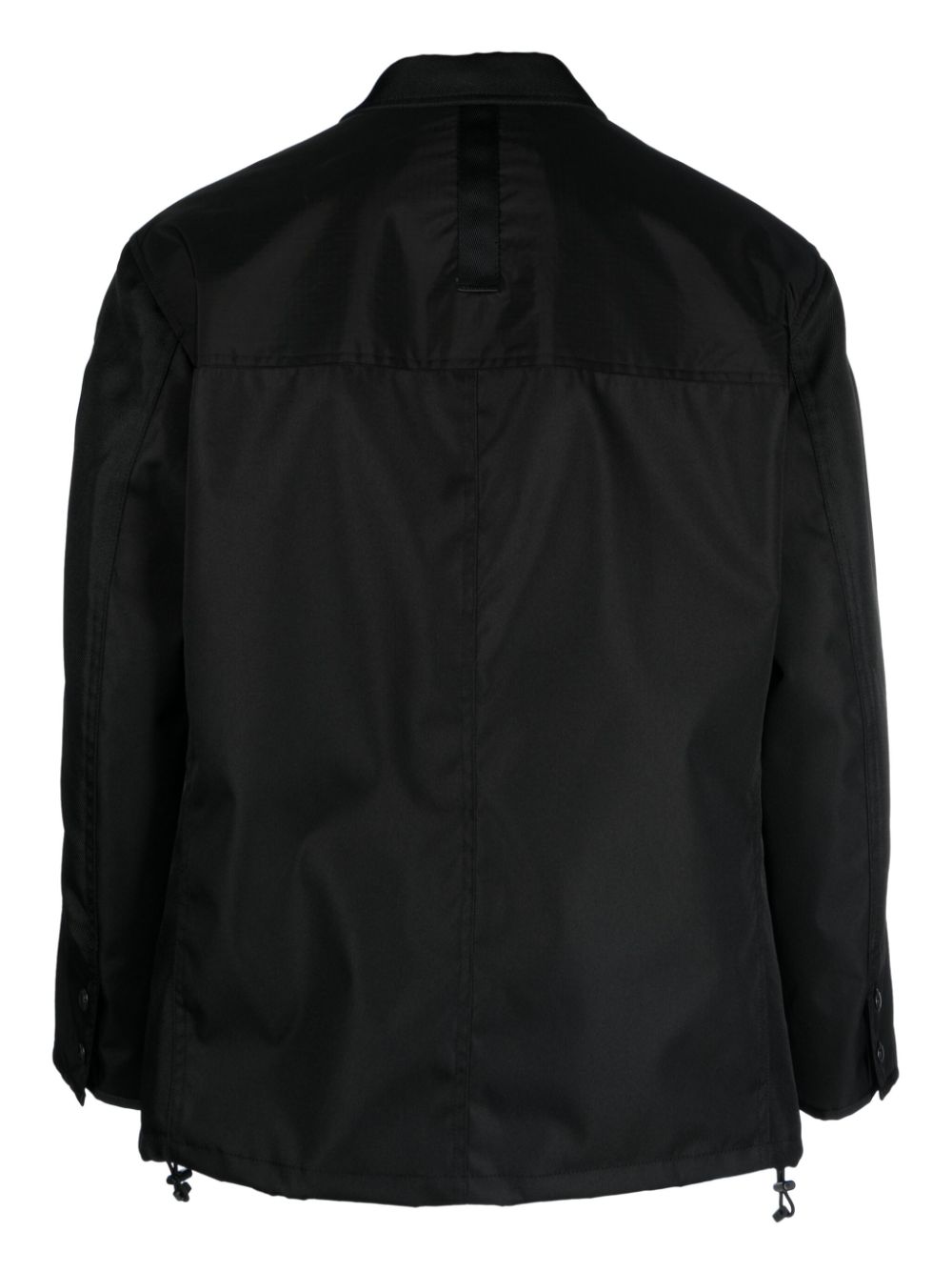 Comme Des Garçons Homme panelled twill double-breasted blazer - Zwart