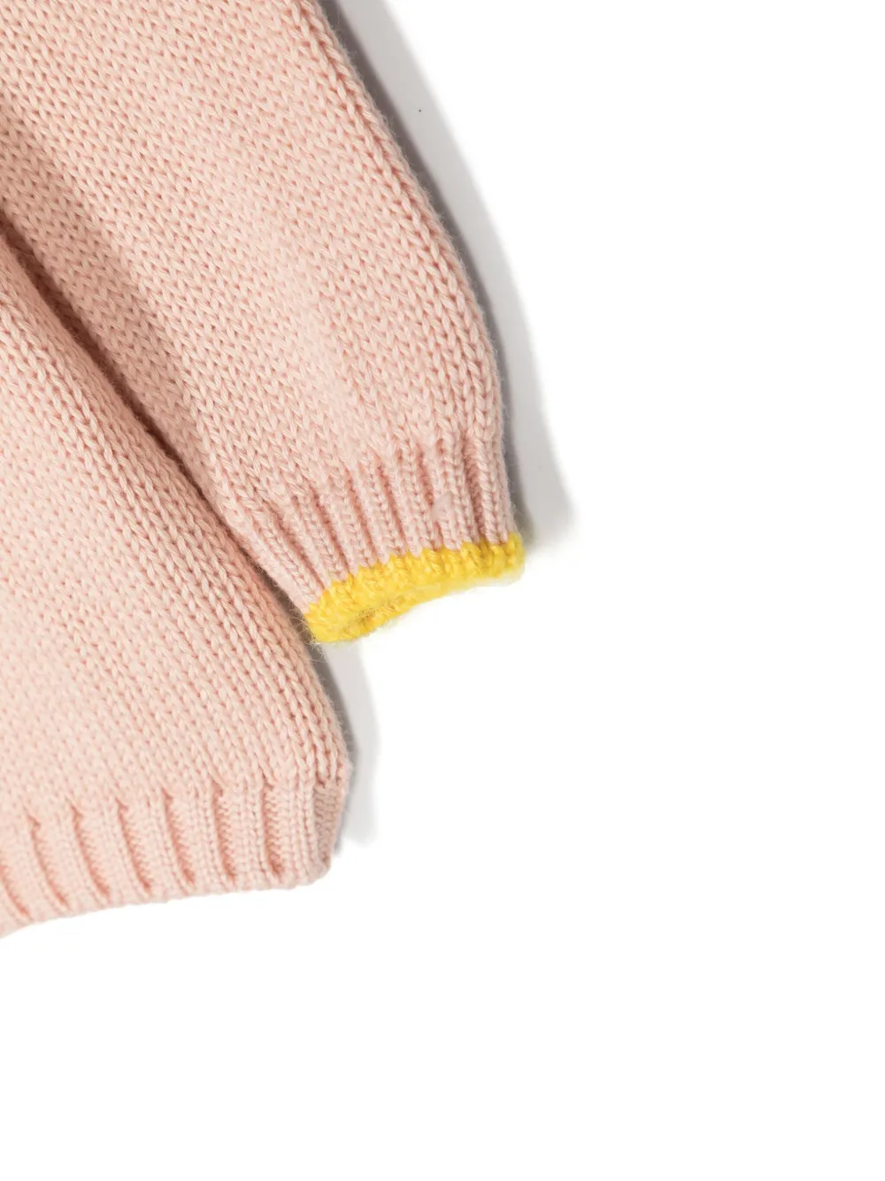 Gensami Contrasting-trim Crew-neck Jumper In Pink