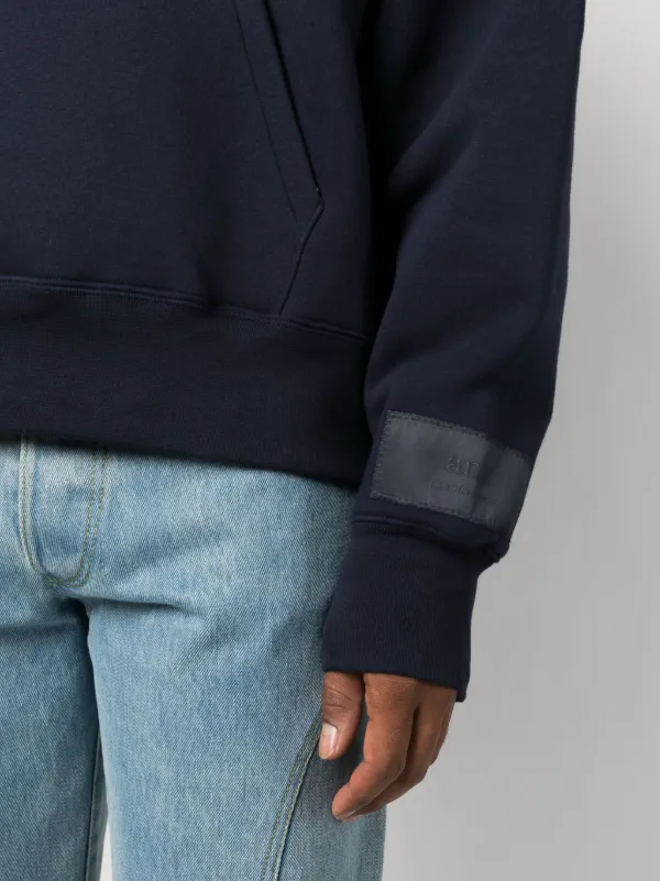 パーカー・フーディ Ami Navy Blue Organic Cotton Hoodie 21286645_51241892_600.jpg