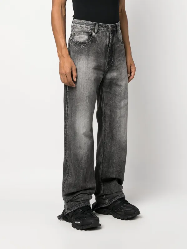 Balenciaga Washed wide-leg Jeans - Farfetch