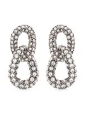 ISABEL MARANT Funky Ring crystal-embellished earrings - Silver