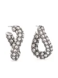 ISABEL MARANT Funky Ring crystal-embellished earrings - Silver