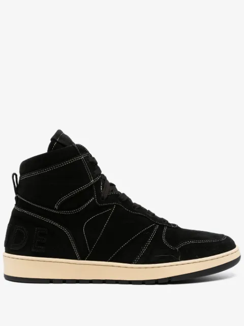 RHUDE Rhecess high-top suede sneakers
