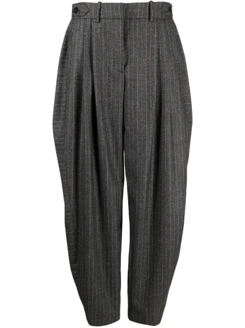 Stella McCartney pinstriped pleated wide-leg trousers