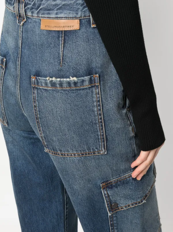 【送料&関税込】Stella McCartney Straight Cargo Jeans Stella McCartney straight-leg Cargo Jeans | Blue | FARFETCH JO