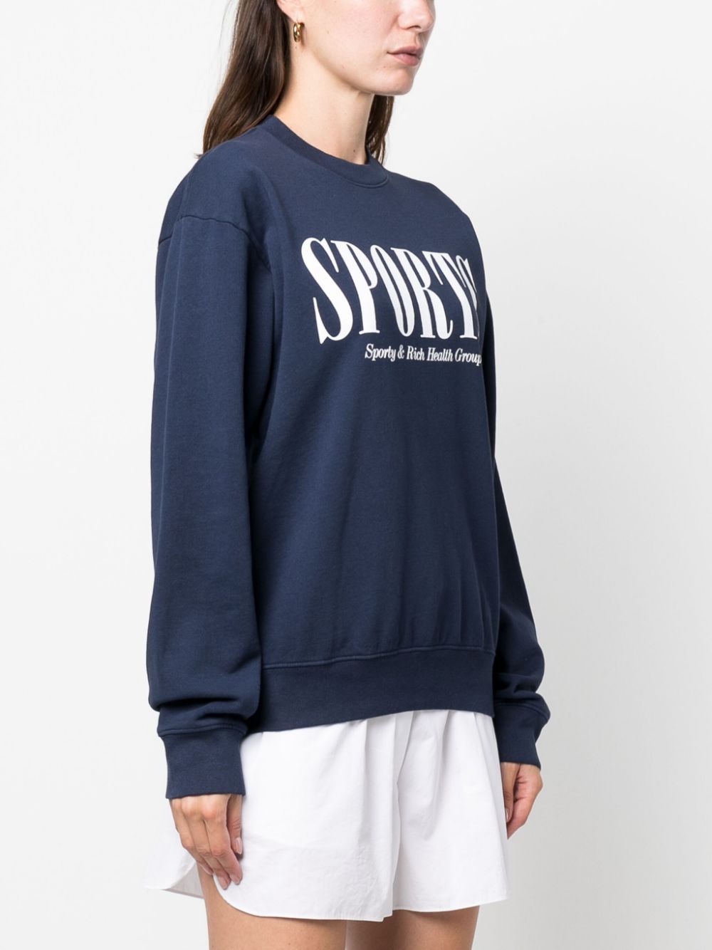 Sporty & Rich Sweater met grafische print Blauw