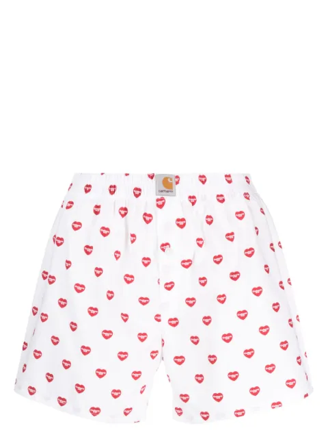 Carhartt WIP bóxer con corazones estampados