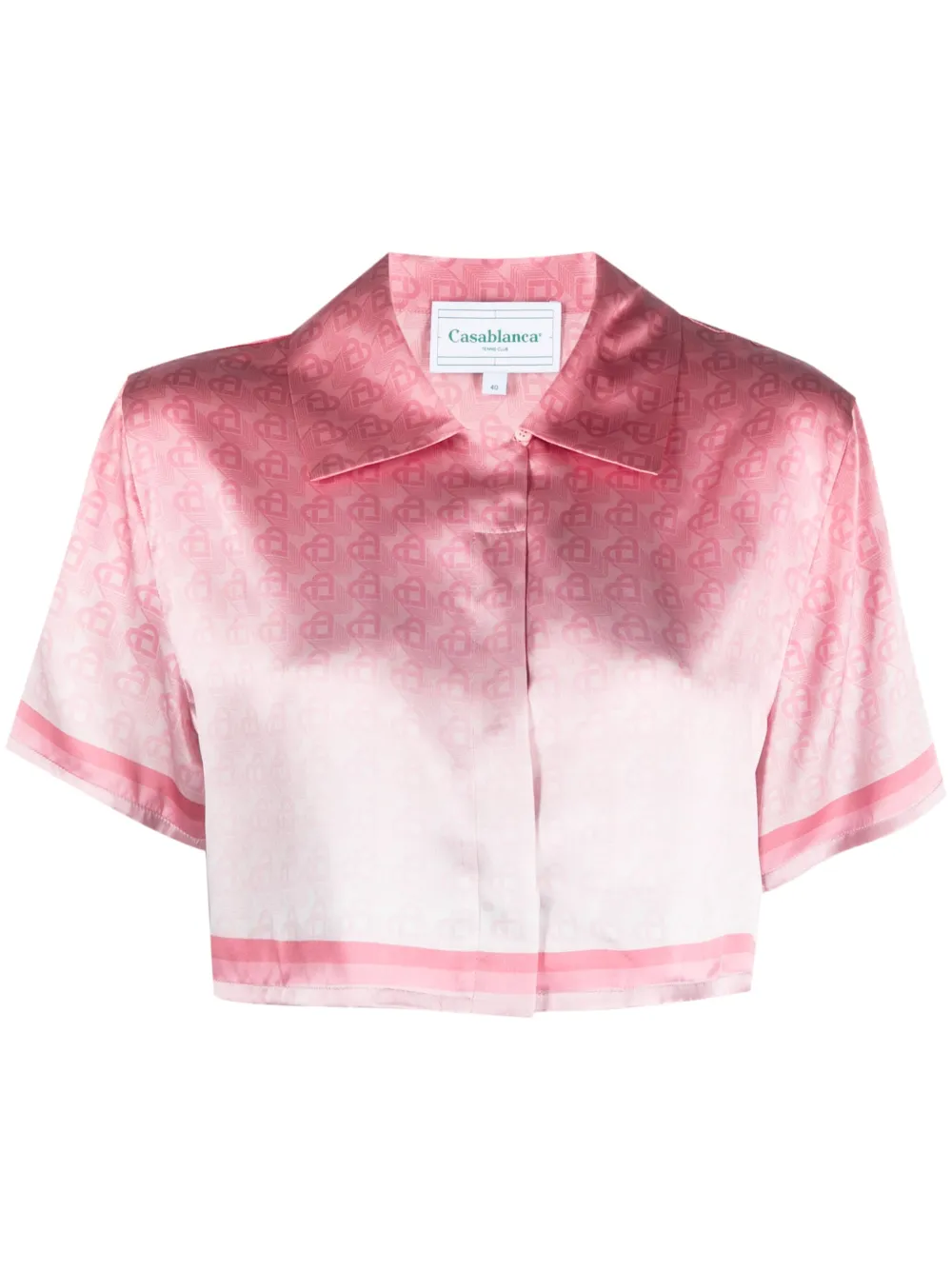 Casablanca Camicia crop - Rosa