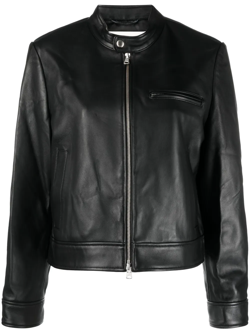 DUNST ZIP-UP LEATHER JACKET