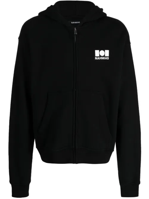 Hoodie en coton à logo imprimé - Nahmias - Modalova