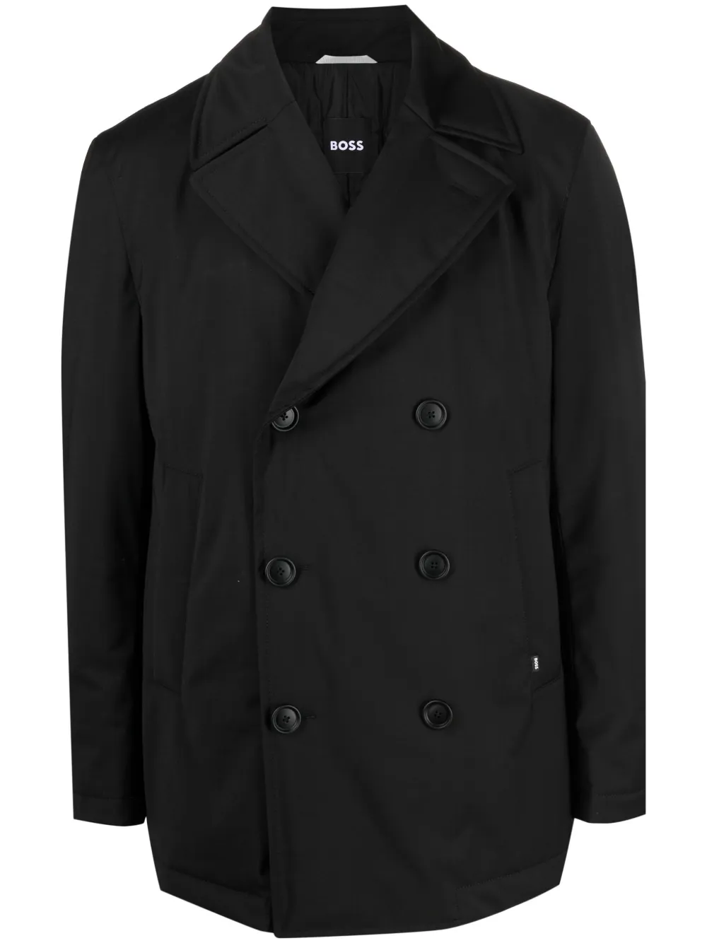 BOSS Jas met logopatch Zwart