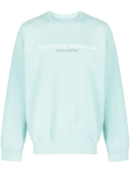 Sweat en coton à logo imprimé - Sporty & Rich - Modalova