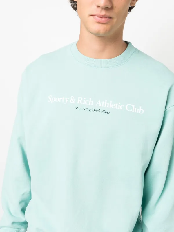 sporty&rich スウェット 川口春奈着用 Sporty & Rich ロゴ La Racquet Club スウェット