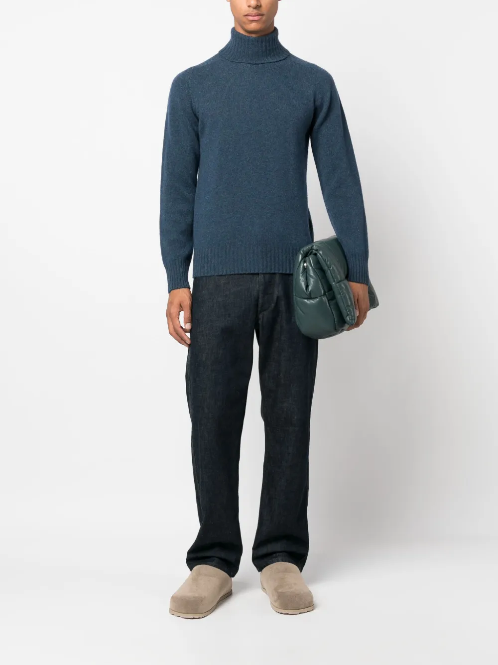 Altea knitted roll-neck jumper - Blauw