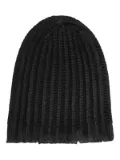 Avant Toi distressed knitted beanie - Black