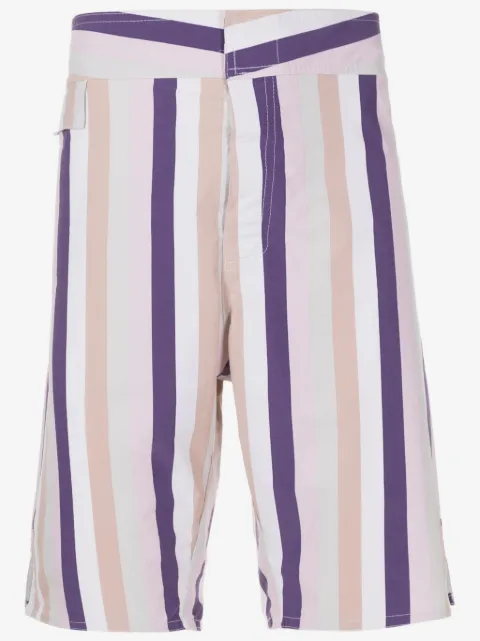 Amir Slama striped mid-rise bermuda shorts