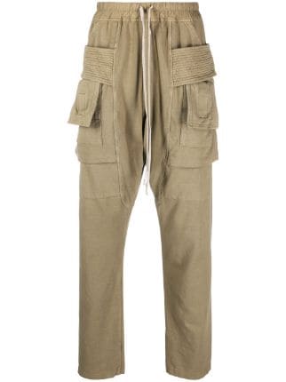 Rick Owens DRKSHDW Creatch Drawstring Cargo Trousers - Farfetch