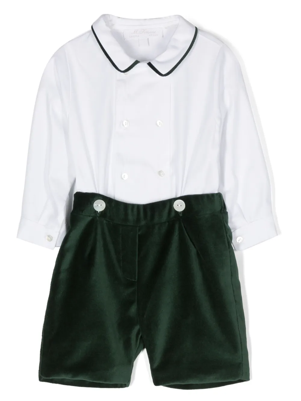 Mariella Ferrari Top en shorts met knoop Groen